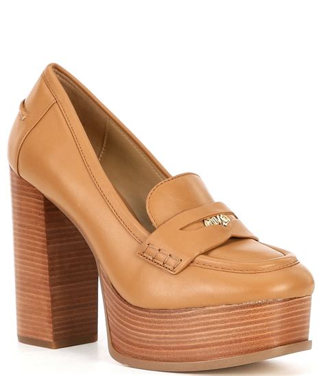 michael kors penny loafer pumps|Eden Leather Loafer .